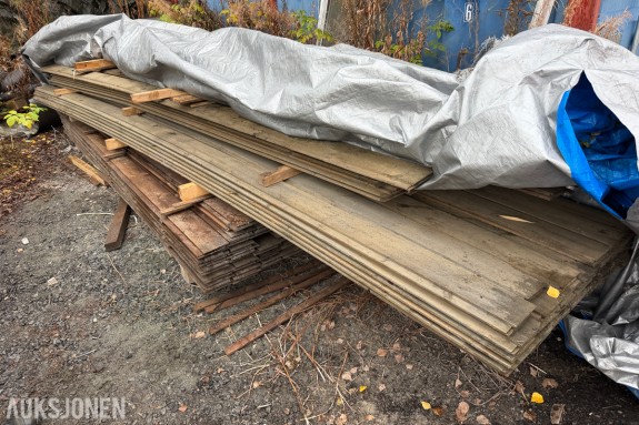 Materialpakke - 19x145 stående dobbelfals rettkant - ca. 600 løpemeter