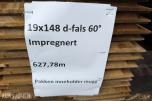19x148 mm. Dobbeltfals 60 grader. Impregnert. Pakken kan inneholde mugg
