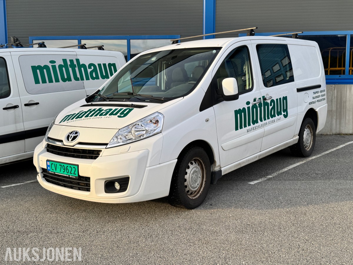 2016 Toyota PROACE 2.0 D 128HK LANG 3 SETER CRUISE SKYVEDØRER