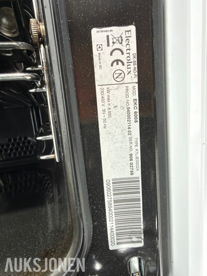 Electrolux komfyr EKC6006 og vaskemaskin EWF14079W