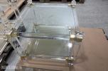 8 stk Glassbord med gullfargede detaljer