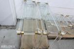 8 stk Glassbord med gullfargede detaljer