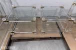 8 stk Glassbord med gullfargede detaljer