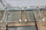 8 stk Glassbord med gullfargede detaljer