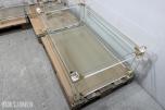 8 stk Glassbord med gullfargede detaljer