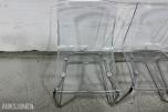 4 stk Ikea Tobias stoler, transparente/krom