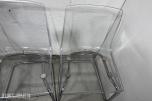 4 stk Ikea Tobias stoler, transparente/krom