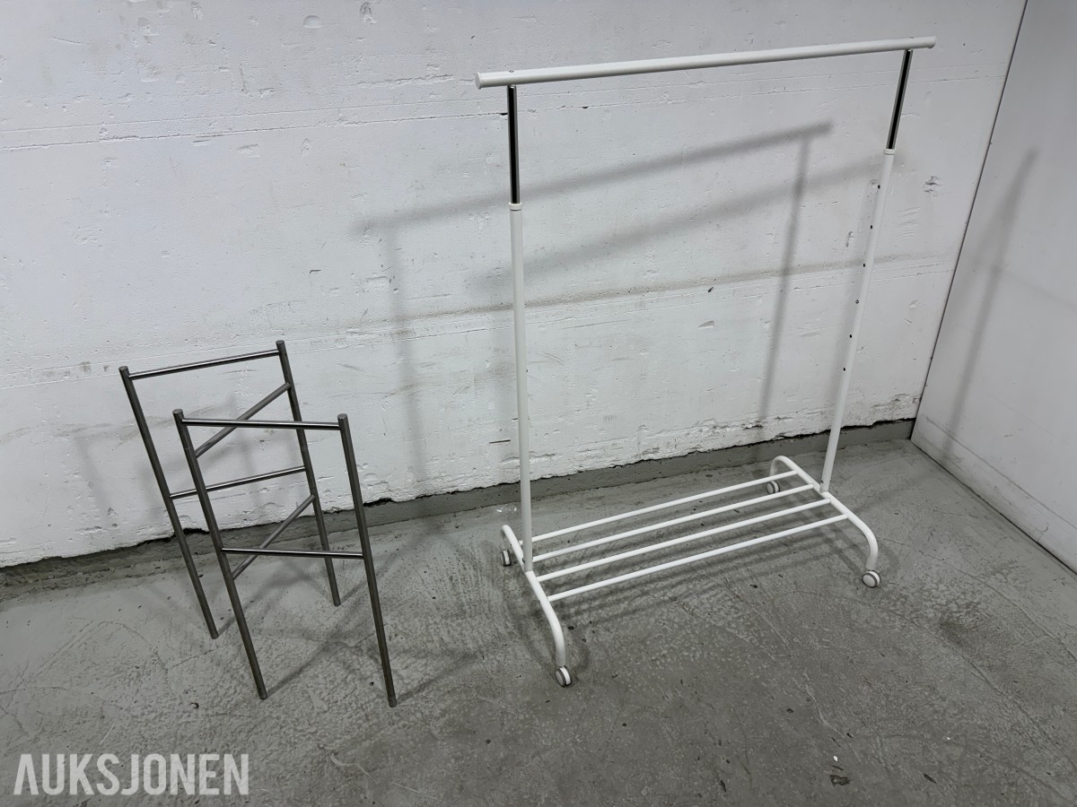 Ikea Rigga klesstativ + ett annet stativ