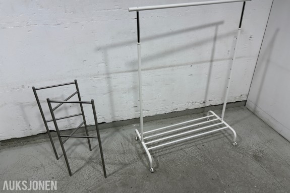 Ikea Rigga klesstativ + ett annet stativ