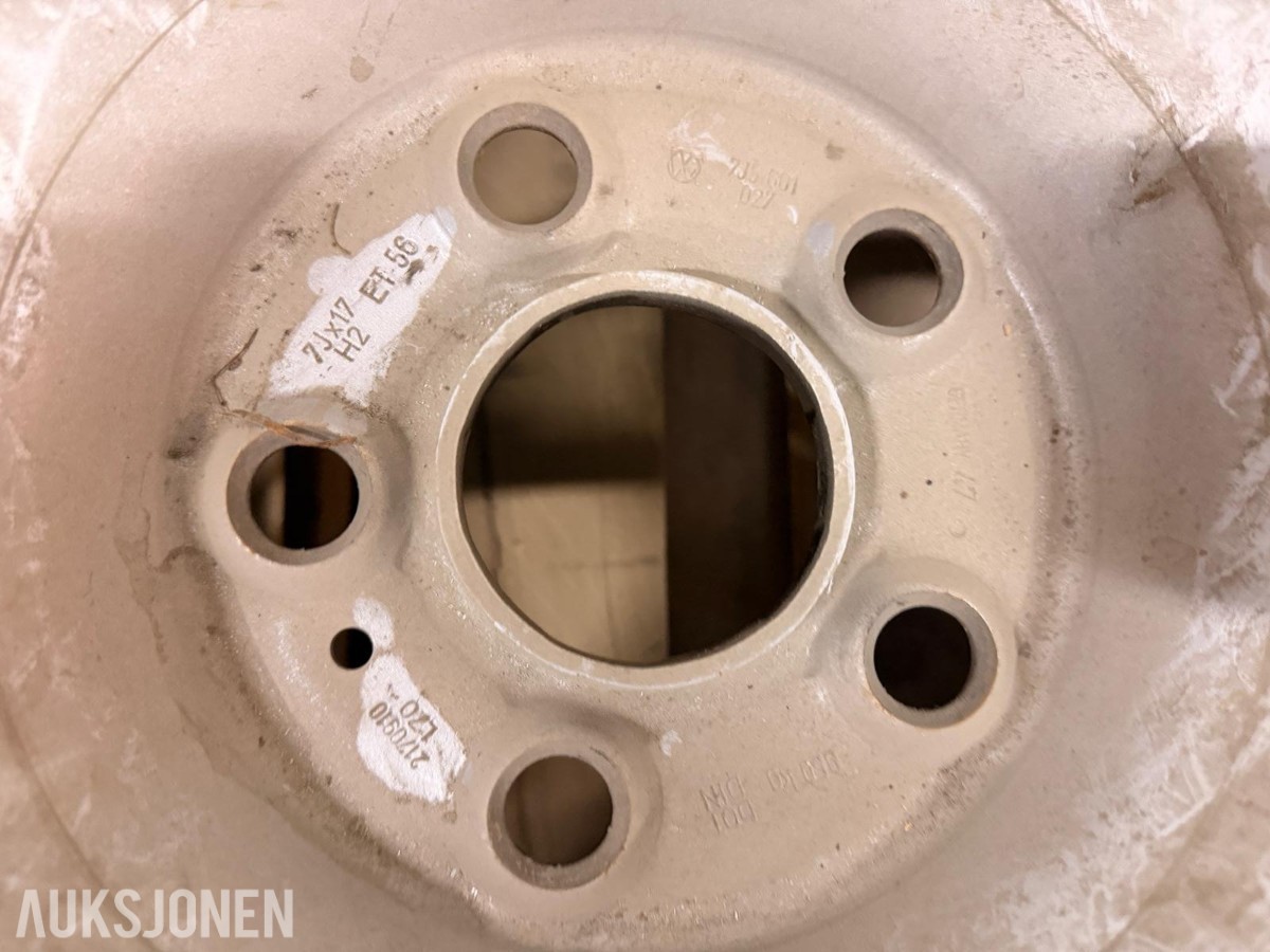 4 stk. originale Volkswagen 17" stålfelger 7Jx17 ET56