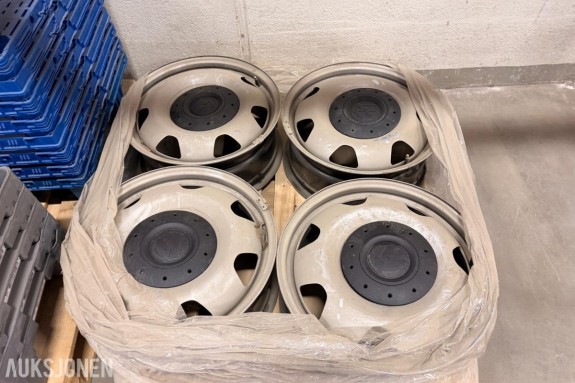 4 stk. originale Volkswagen 17" stålfelger 7Jx17 ET56