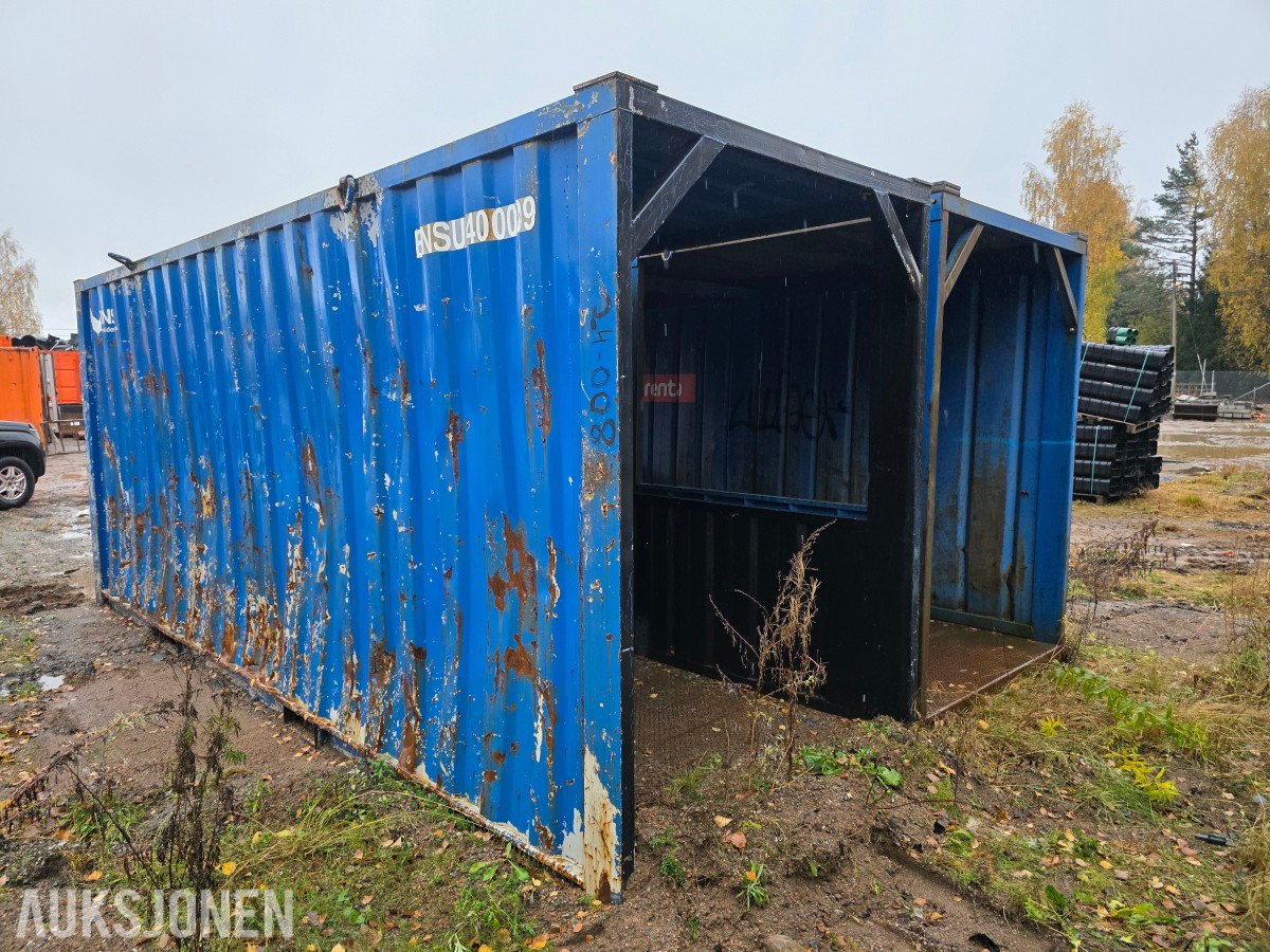 Gangcontainer/tunnel 6 meter kraftig stålkontruksjon 2 stk