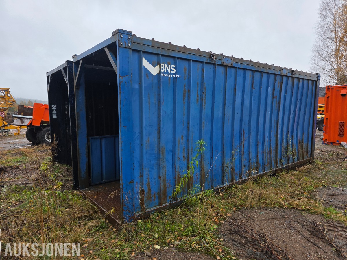 Gangcontainer/tunnel 6 meter kraftig stålkontruksjon 2 stk
