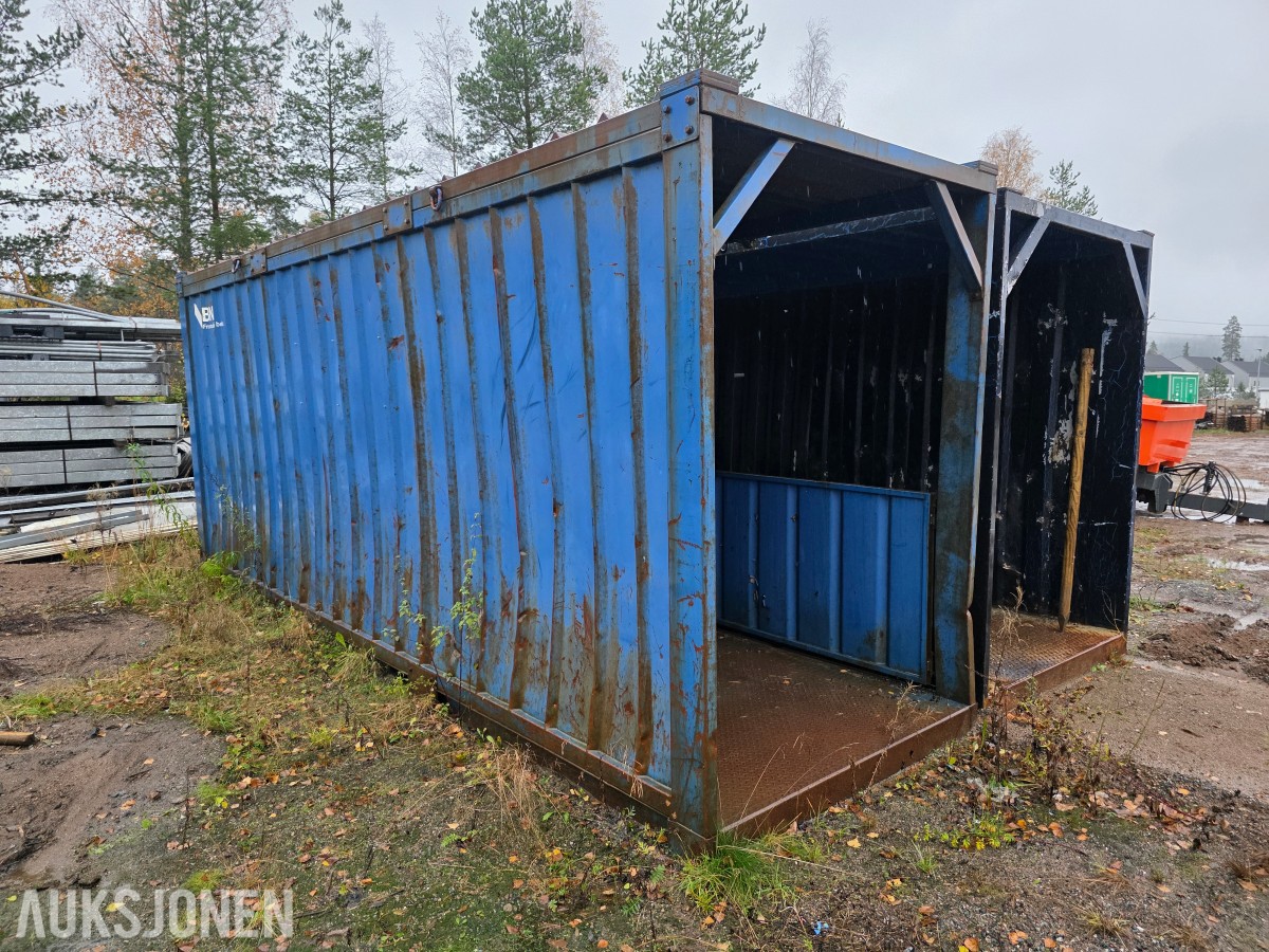 Gangcontainer/tunnel 6 meter kraftig stålkontruksjon 2 stk