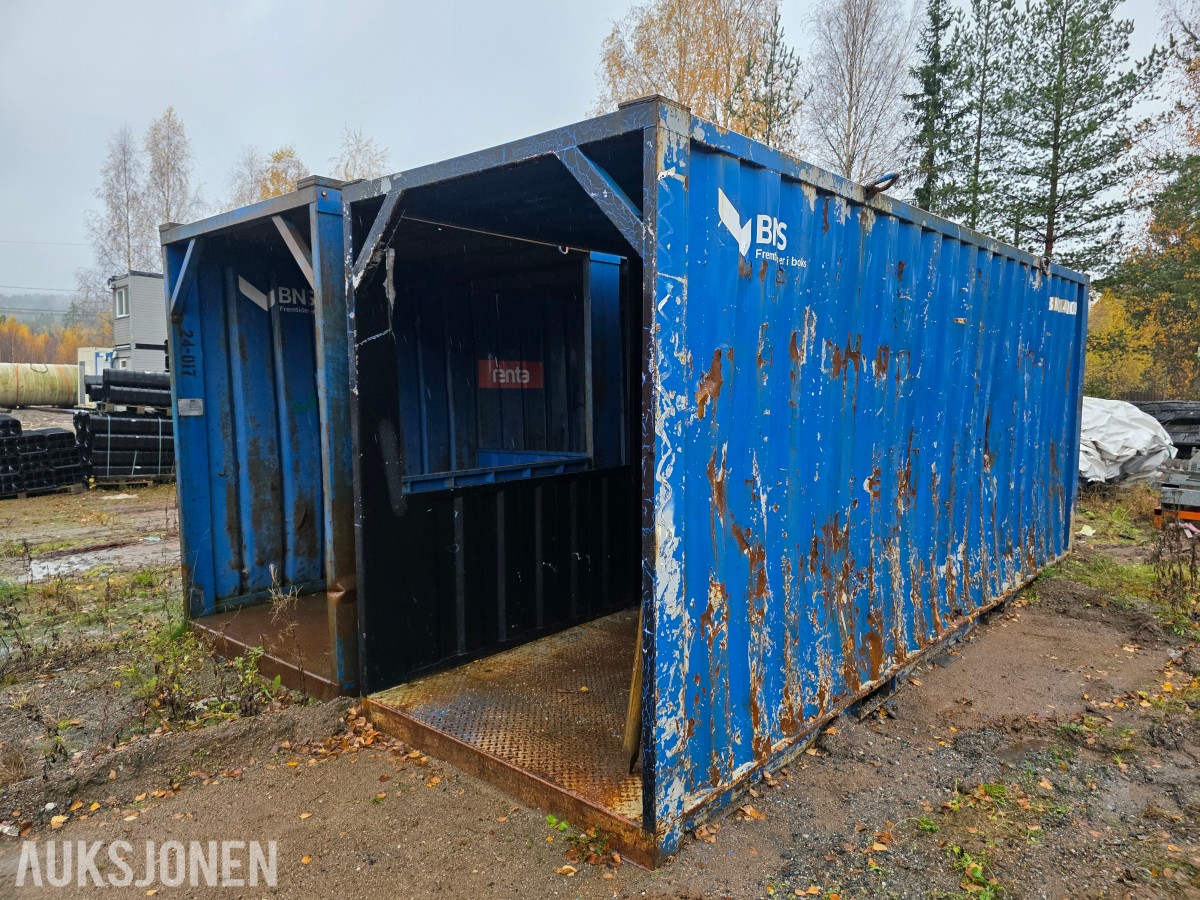 Gangcontainer/tunnel 6 meter kraftig stålkontruksjon 2 stk