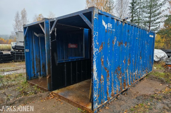 Gangcontainer/tunnel 6 meter kraftig stålkontruksjon 2 stk