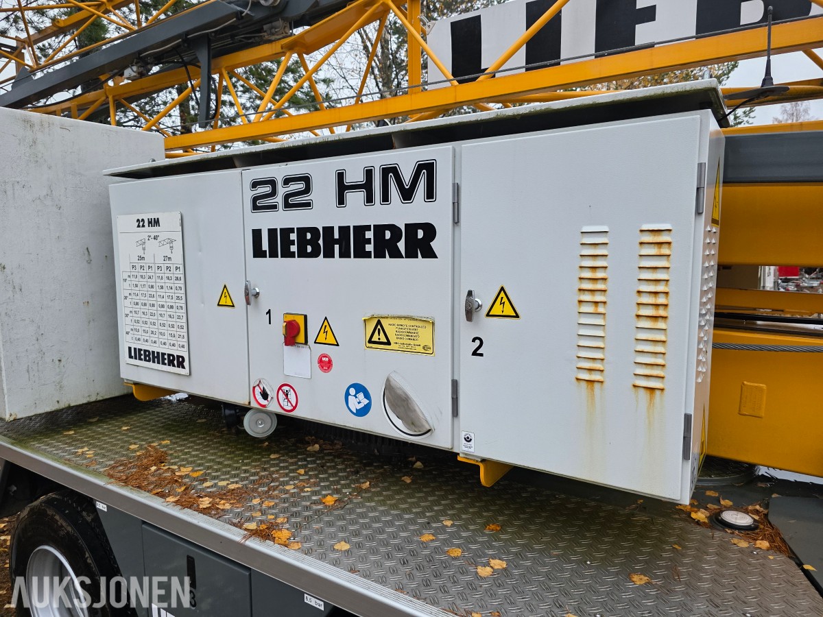 2019 Liebherr 22 HM tårnkran selvreisende