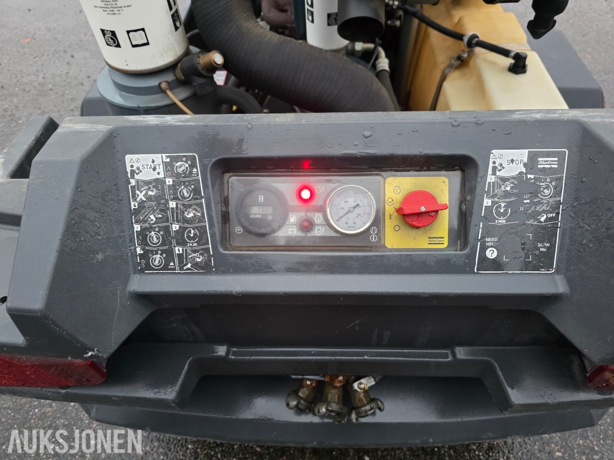 2016 Atlas Copco XAS 68 transportabel dieselkompressor