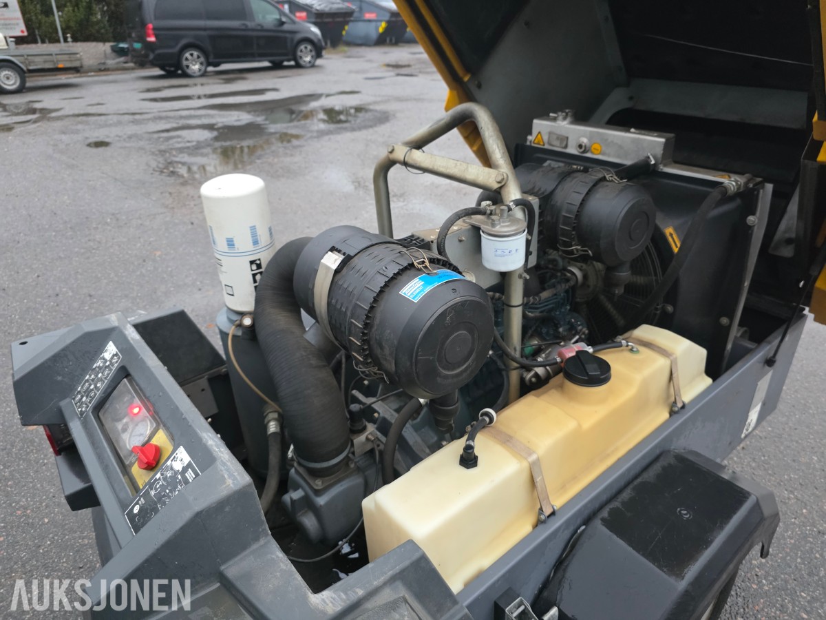2016 Atlas Copco XAS 68 transportabel dieselkompressor