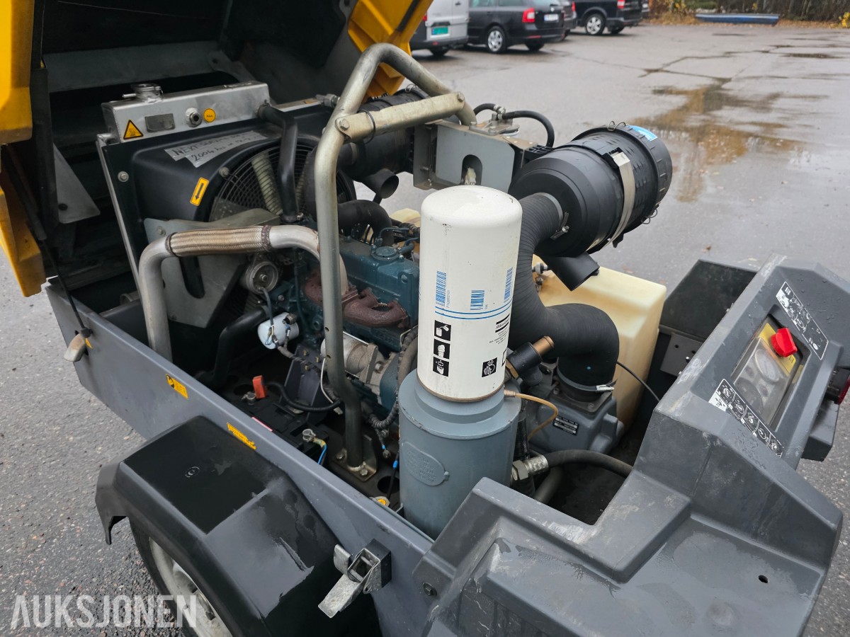 2016 Atlas Copco XAS 68 transportabel dieselkompressor