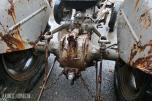 Gråtass veterantraktor reparasjonsobjekt/deletraktor
