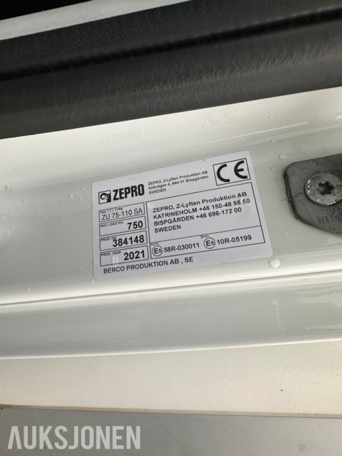 2022 Iveco Daily 35S16 skapbil | 8 paller | Zepro bakløfter