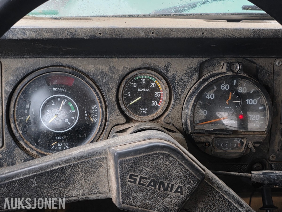 1980 Scania L 81S46 kran/tipp veteranbil