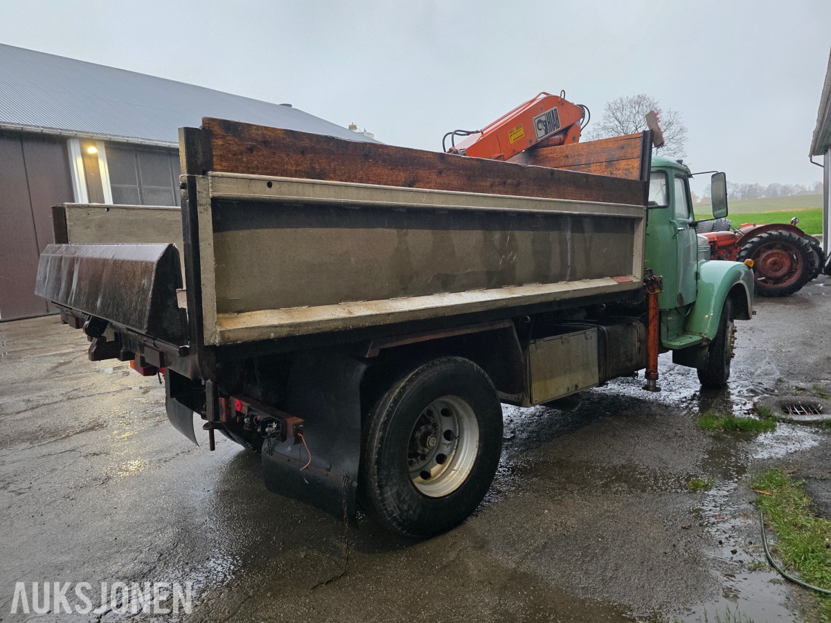 1980 Scania L 81S46 kran/tipp veteranbil