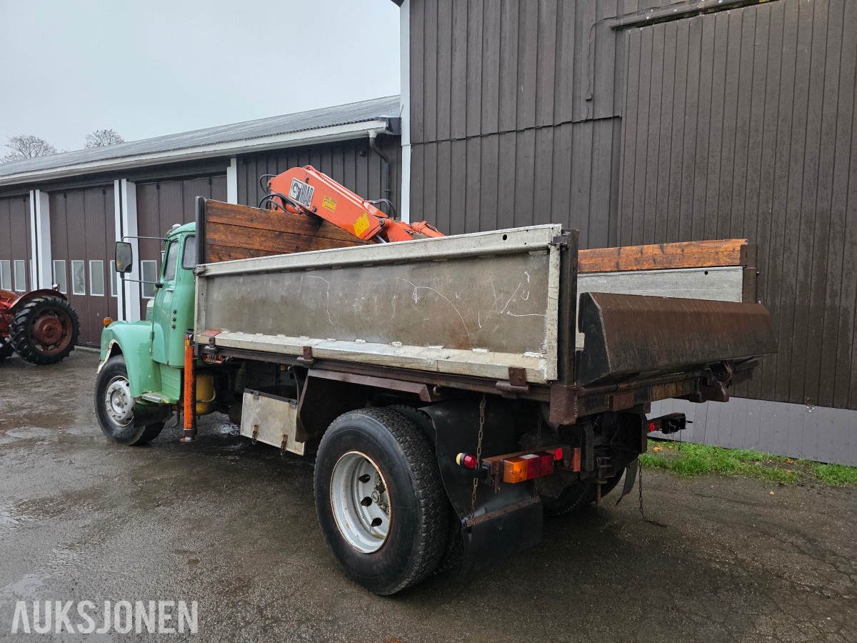 1980 Scania L 81S46 kran/tipp veteranbil