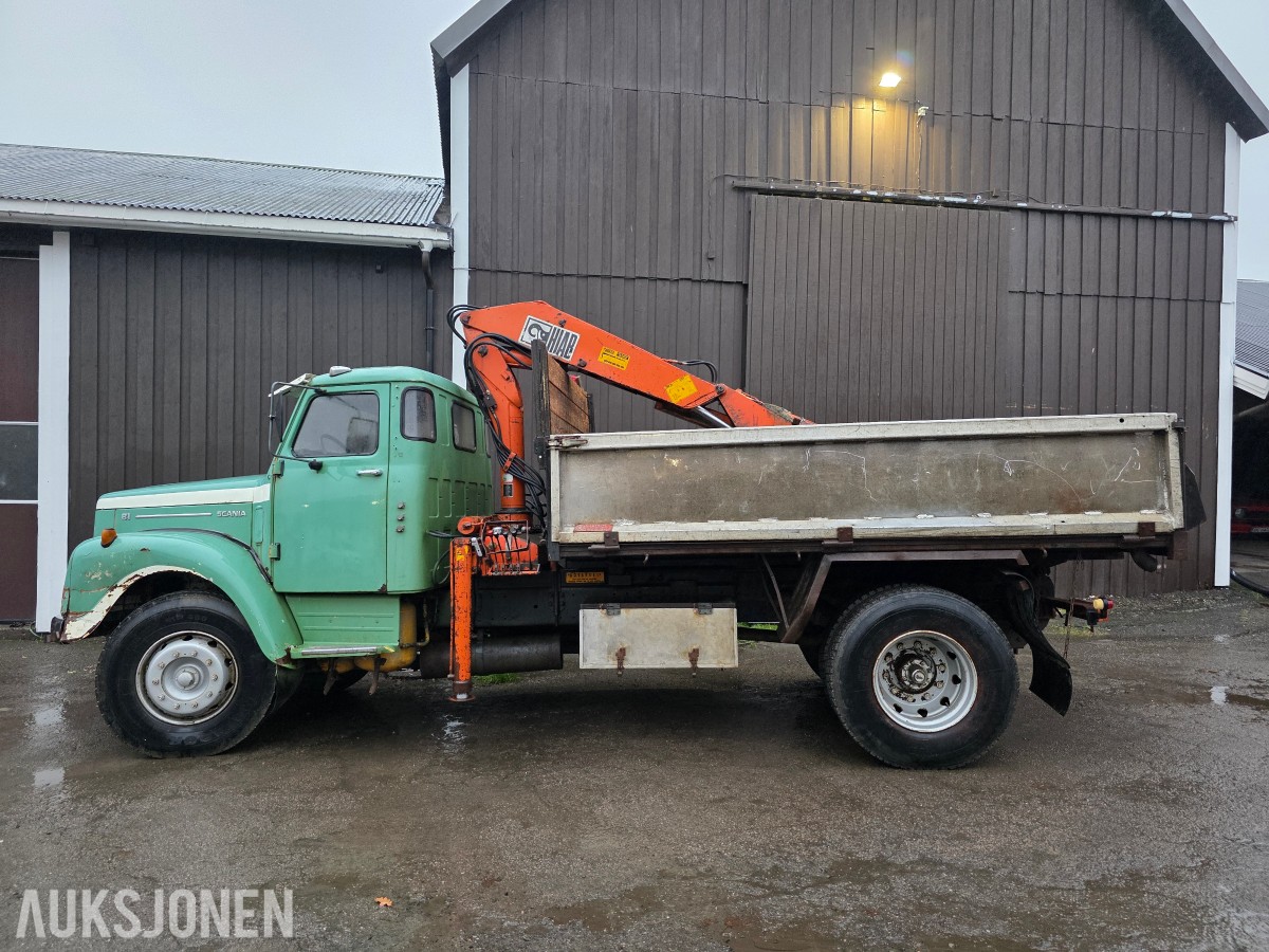 1980 Scania L 81S46 kran/tipp veteranbil