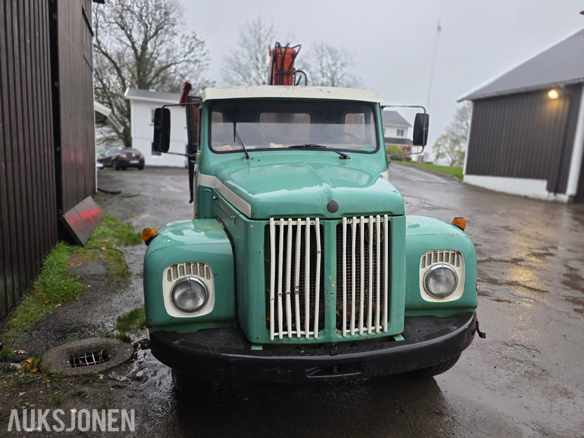 1980 Scania L 81S46 kran/tipp veteranbil