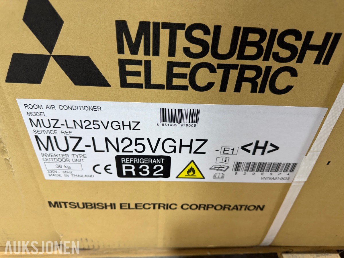 Mitsubishi Electric MUZ-LN25VGHZ-E1-Varmepumpe