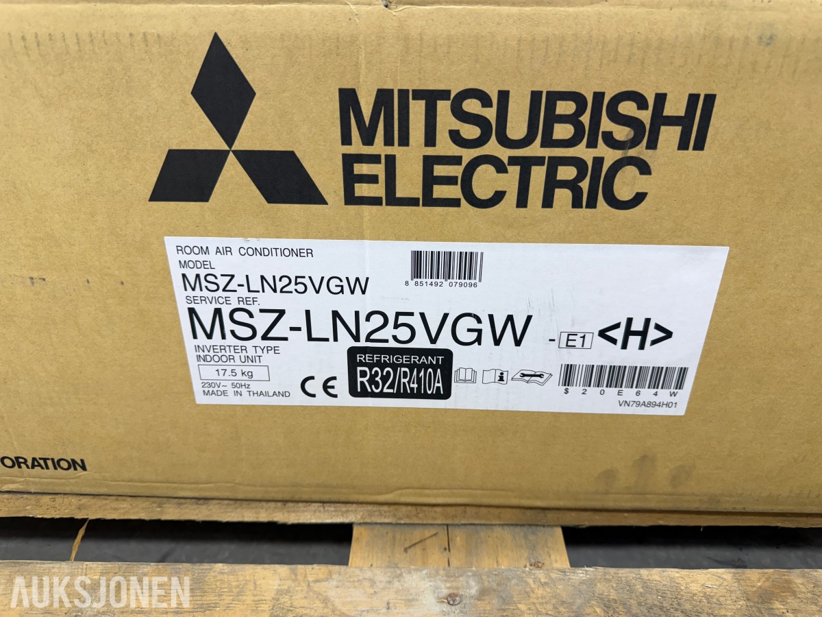 Mitsubishi Electric MSZ-LN25VGW-E1-Varmepumpe
