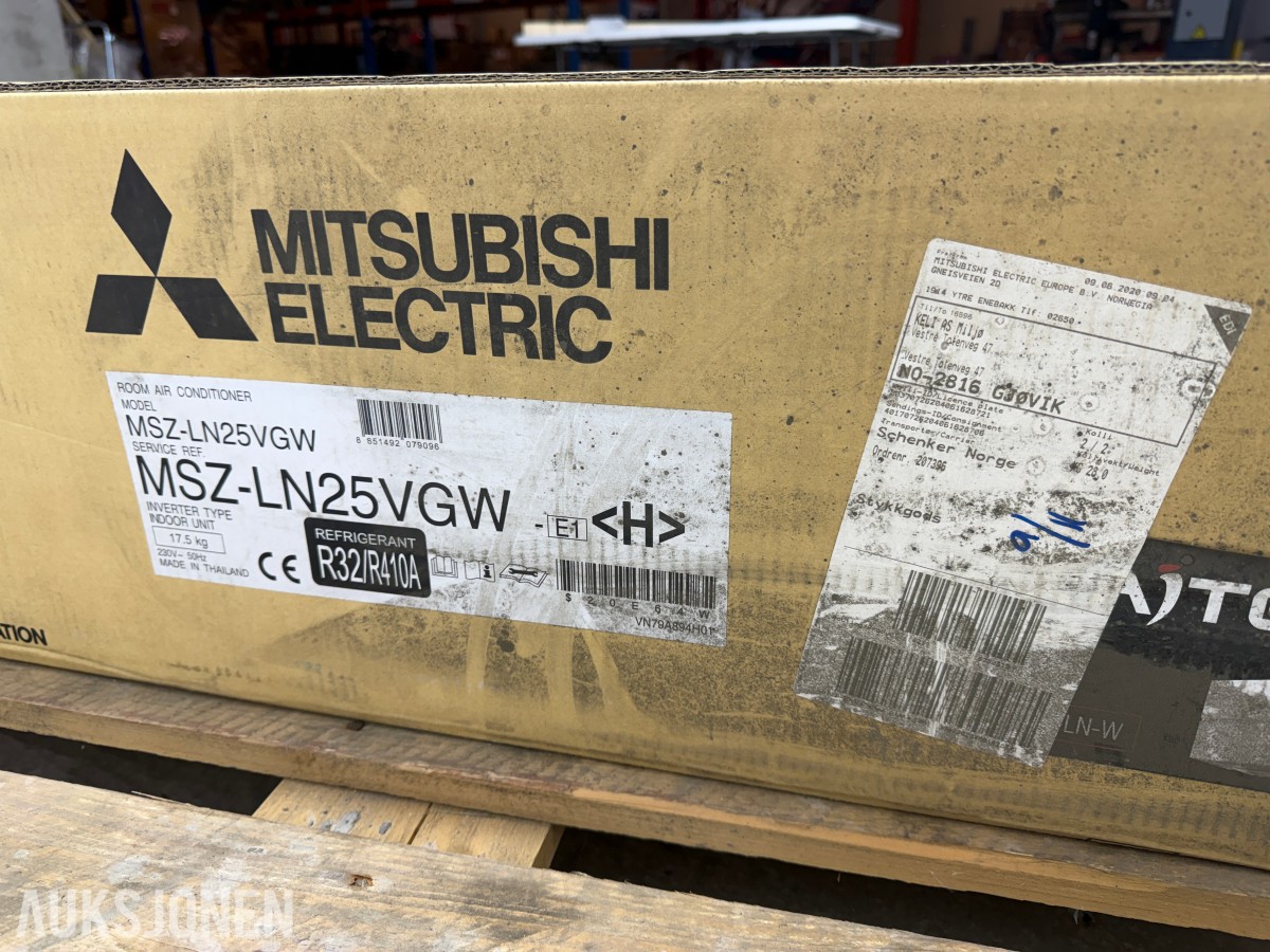 Mitsubishi Electric MSZ-LN25VGW-E1-Varmepumpe