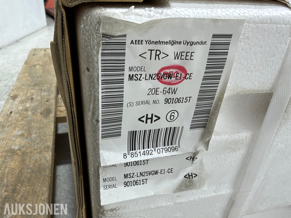 Mitsubishi Electric MSZ-LN25VGW-E1-Varmepumpe