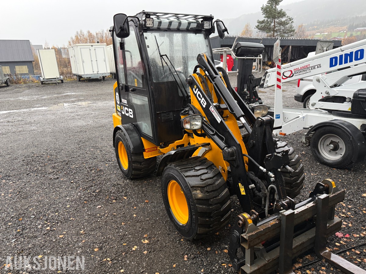 2019 JCB 403 Hjullaster m/Skuffe og pallegaffel-Kun 1487 Timer