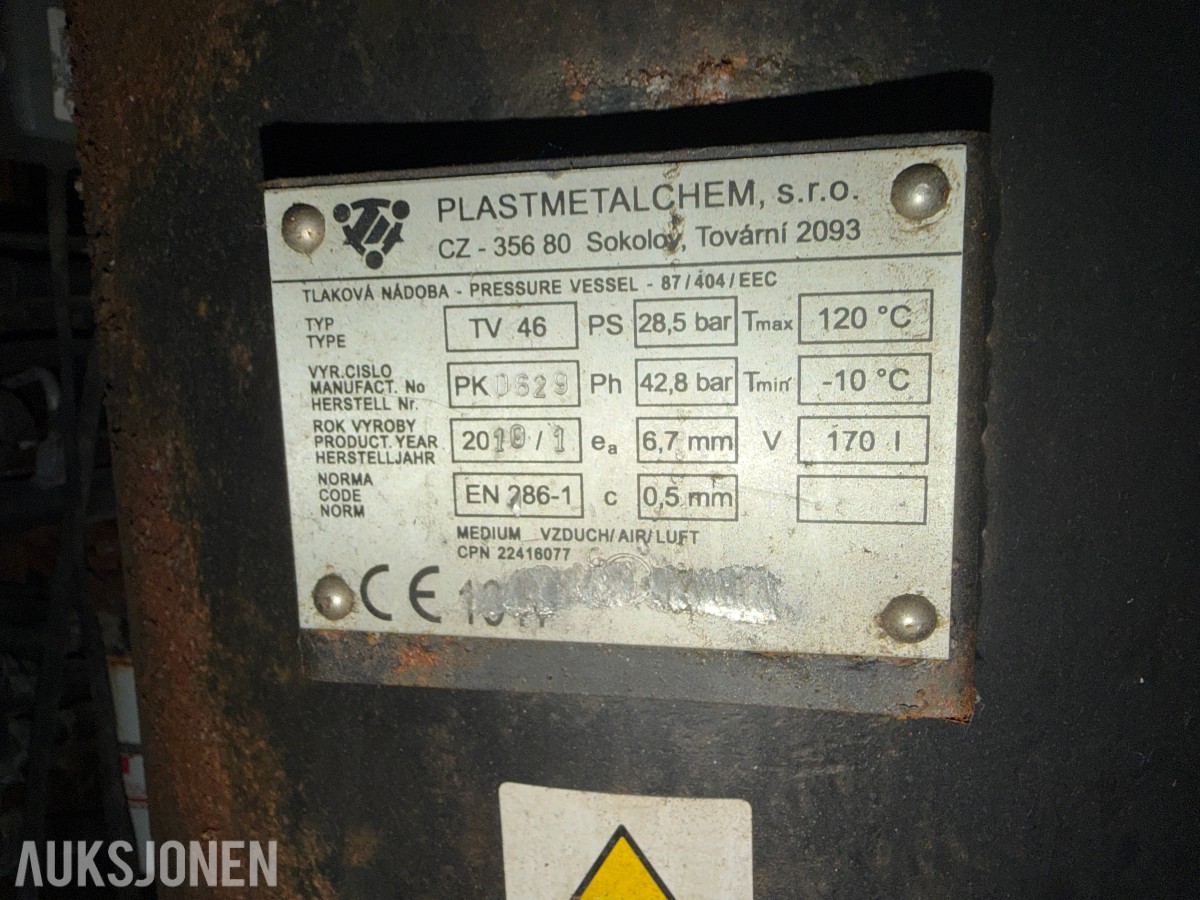 2010 Doosan / Ingersoll Rand 21/215 mobil dieselkompressor – dele-/reparasjonsobjekt