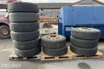 13 stk lastebildekk m / felg 315/80 R22.5 