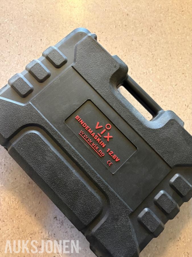 VIX Tools bindemaskin 12,8 V med koffert og tilbehør