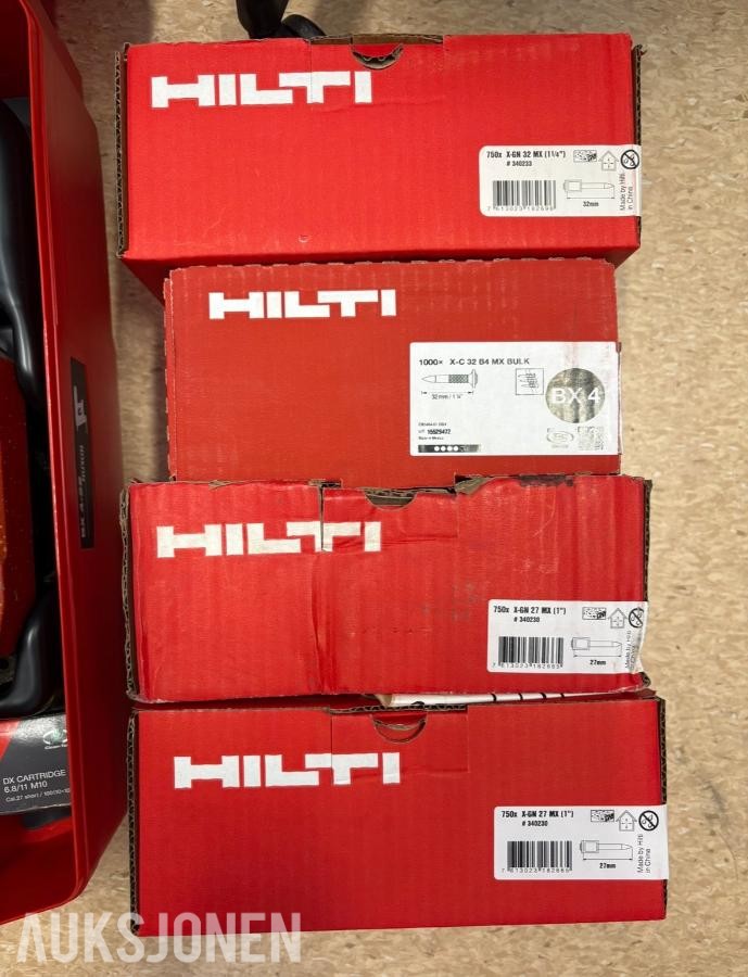 Hilti BX 4-22 batteridrevet boltepistol med lader og festemateriell