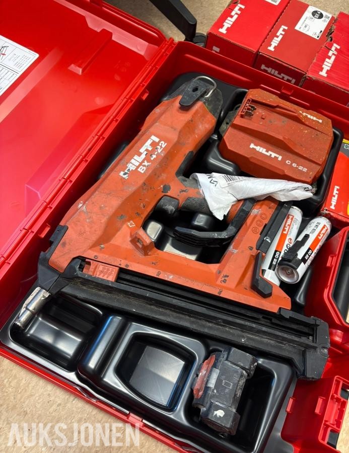 Hilti BX 4-22 batteridrevet boltepistol med lader og festemateriell