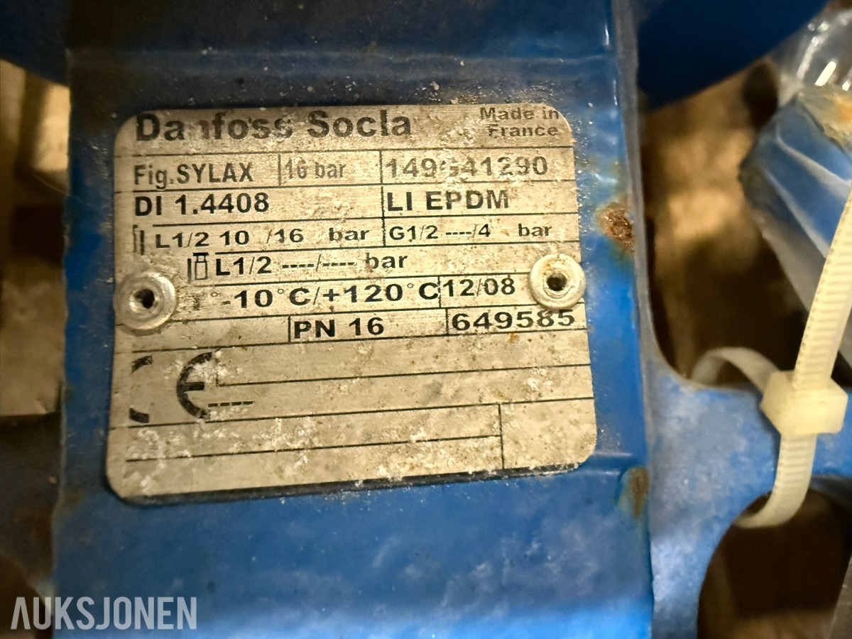 Ca. 20 stk. Danfoss Socla spjeldventiler – DN65–DN250 – PN16