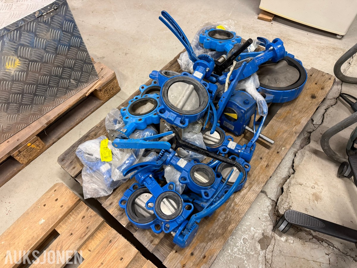 Ca. 20 stk. Danfoss Socla spjeldventiler – DN65–DN250 – PN16