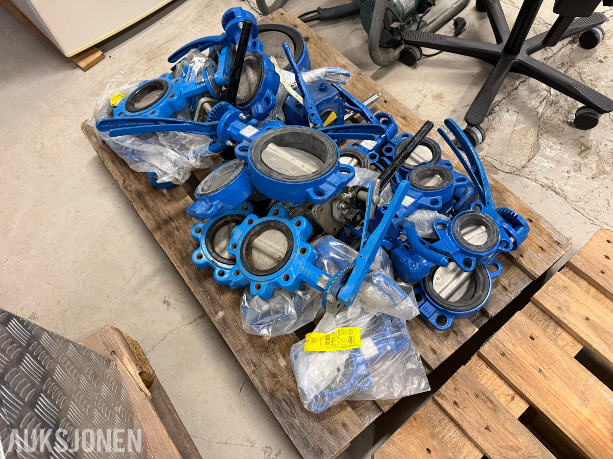Ca. 20 stk. Danfoss Socla spjeldventiler – DN65–DN250 – PN16