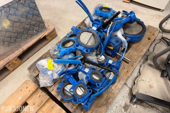 Ca. 20 stk. Danfoss Socla spjeldventiler – DN65–DN250 – PN16
