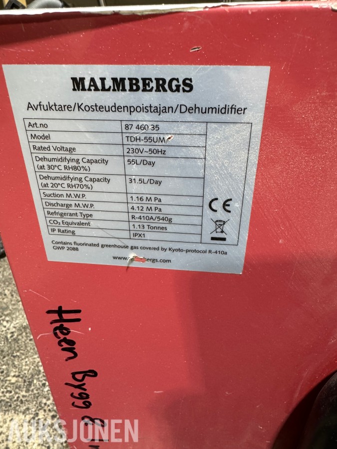H35 MALMBERG AVFUKTER
