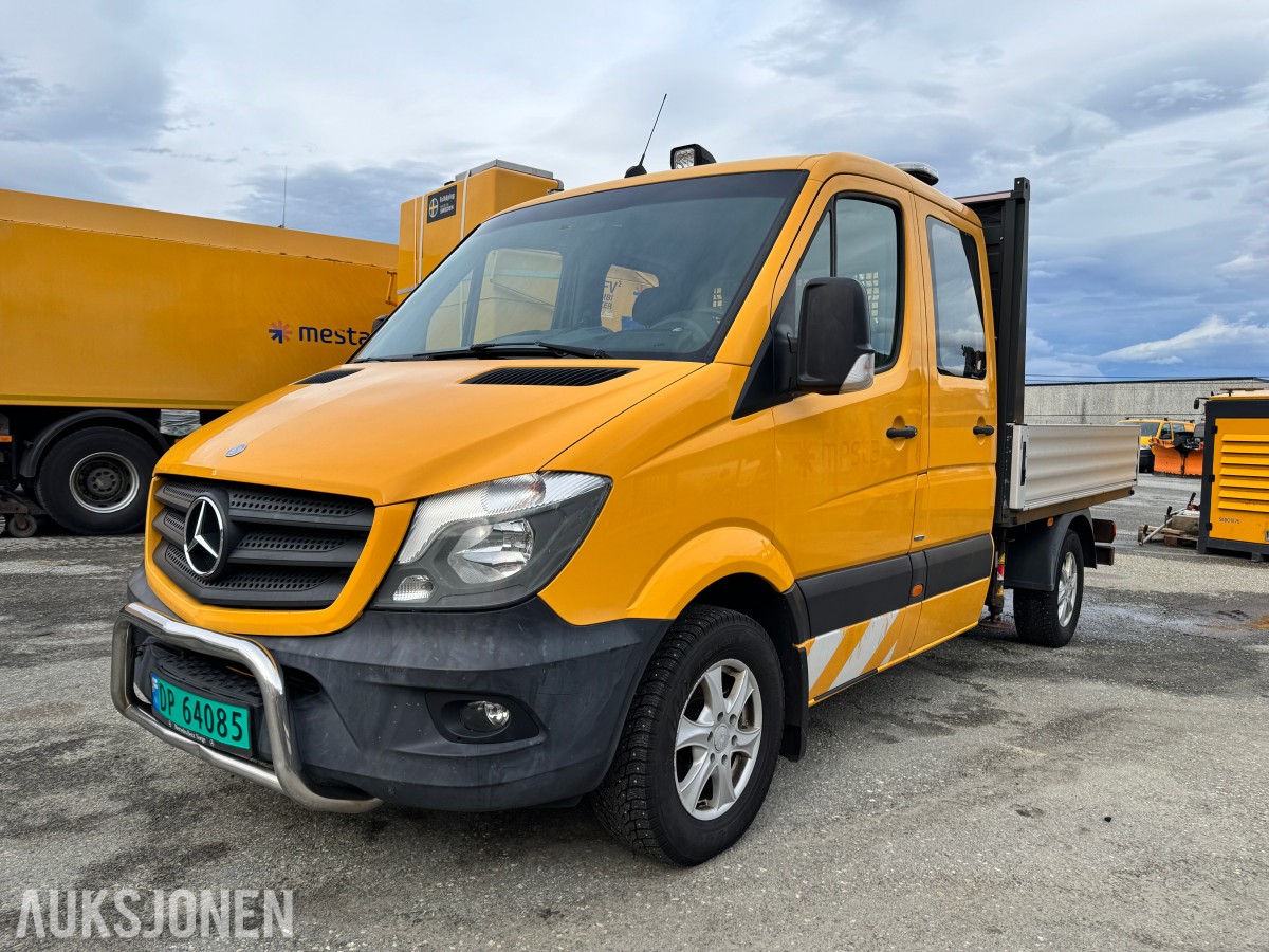 2015 Mercedes-Benz Sprinter 2,1 D 163HK AUT HENGERFESTE KRAN VARMER