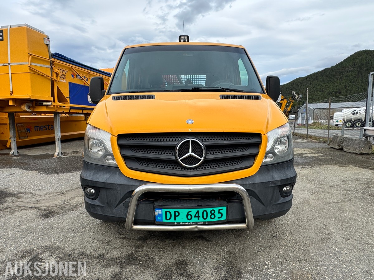2015 Mercedes-Benz Sprinter 2,1 D 163HK AUT HENGERFESTE KRAN VARMER