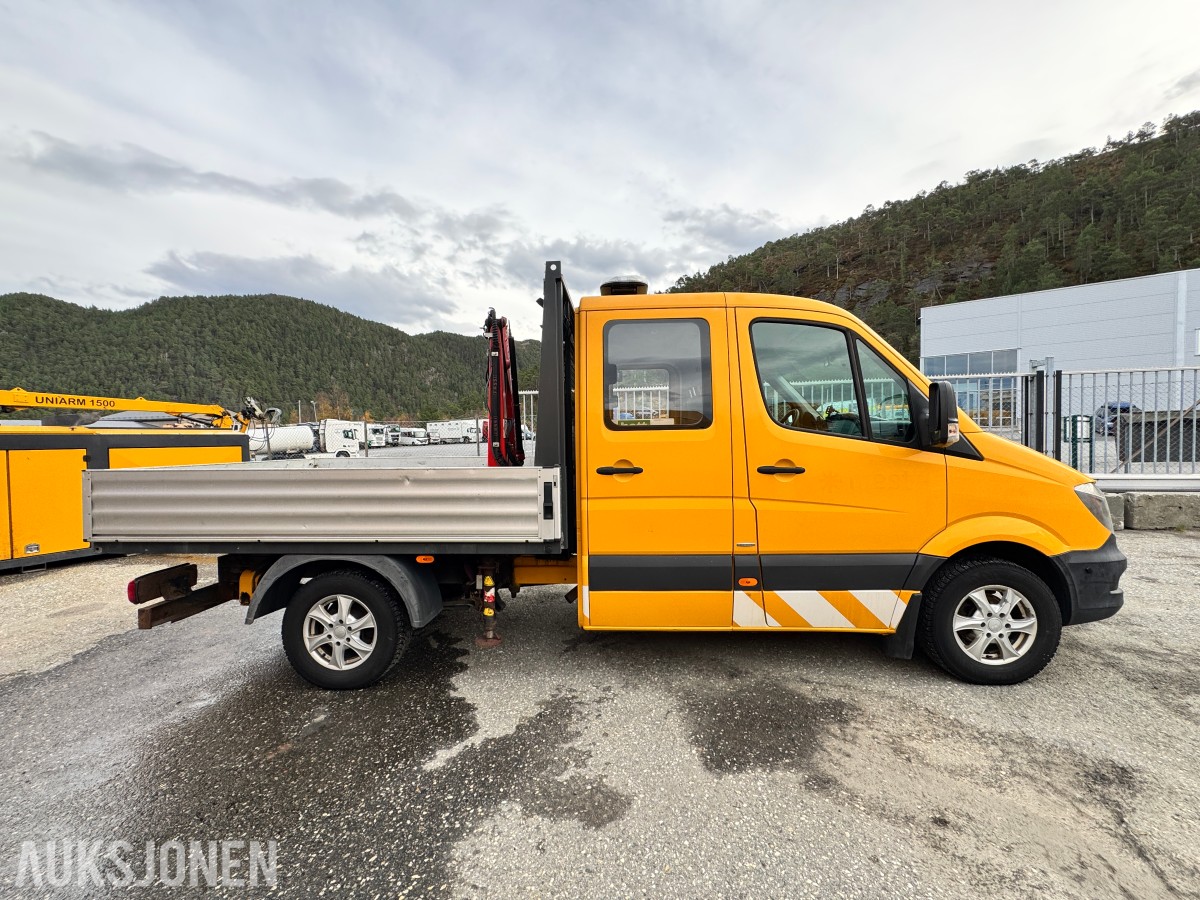 2015 Mercedes-Benz Sprinter 2,1 D 163HK AUT HENGERFESTE KRAN VARMER