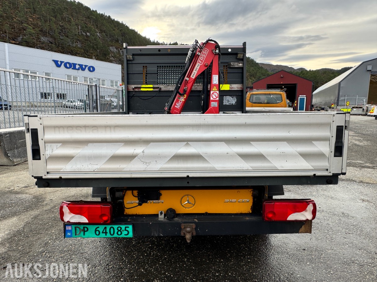 2015 Mercedes-Benz Sprinter 2,1 D 163HK AUT HENGERFESTE KRAN VARMER